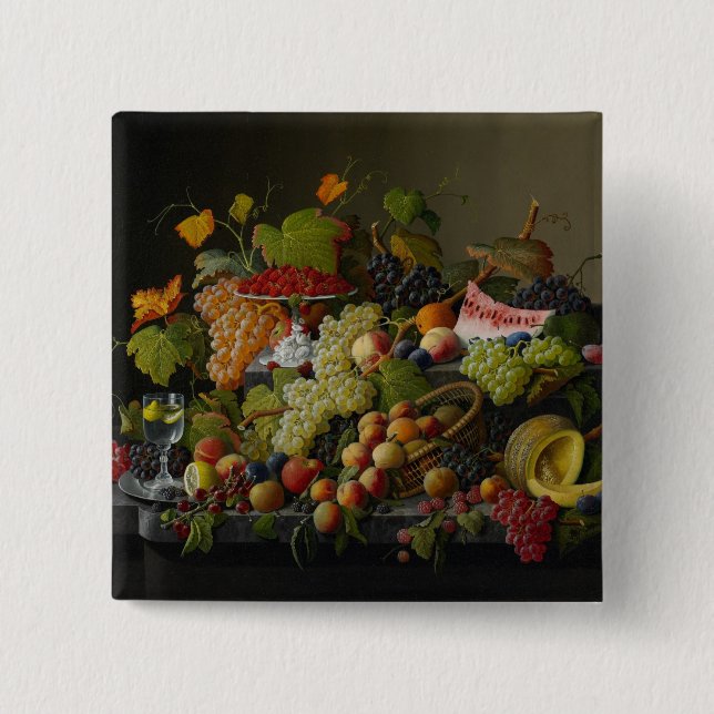 Reichliche Frucht, 1858 (Öl auf Leinwand) Button (Vorderseite)