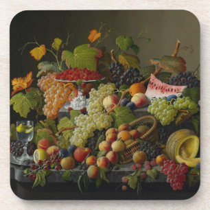 Reichliche Frucht, 1858 (Öl auf Leinwand) Untersetzer