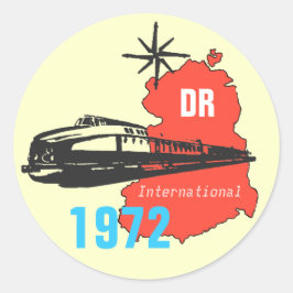 Reichsbahndesign DDR Runder Aufkleber