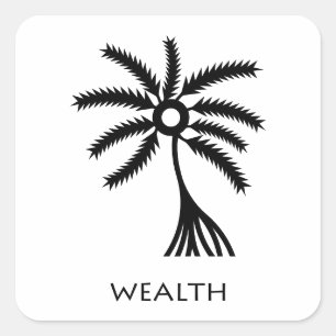 Reichtum (Abe Dua) Adinkra Symbol Sticker