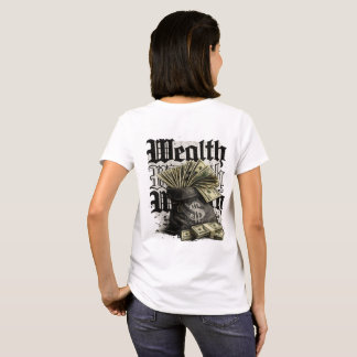 Reichtum Geld Streetwear Rückendruck T-Shirt