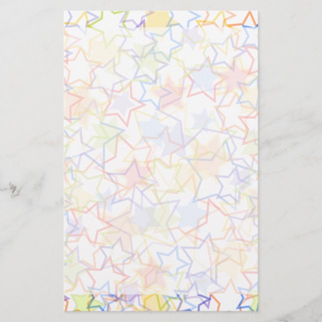 Reichweite für das Stern-Schreibpapier Briefpapier (Vorderseite)