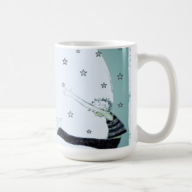 Reichweite für die Sterne inspirierend Kaffeetasse (Rechts)