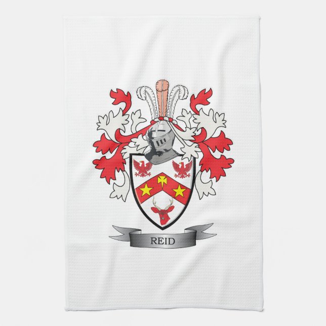 Reid Familienwappen-Wappen Küchentuch (Vertikal)