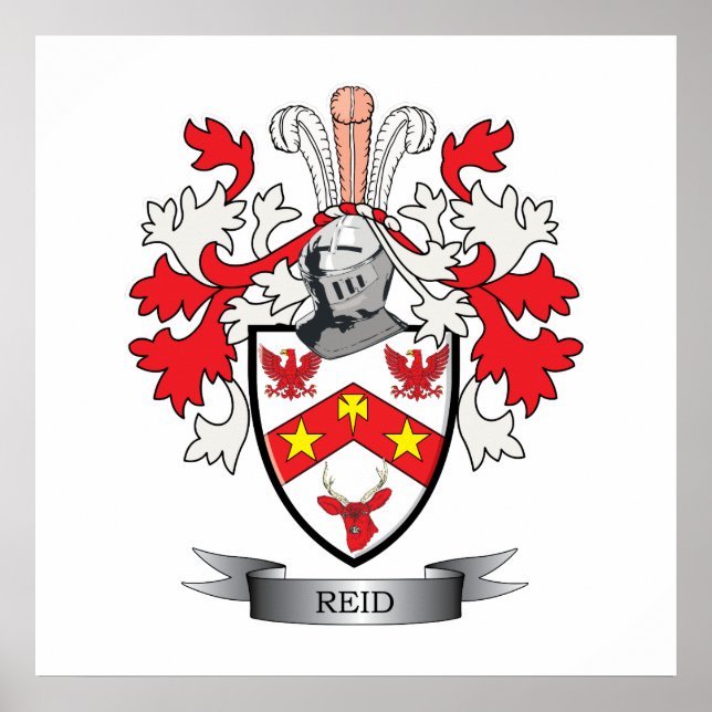 Reid-Familienwappen-Wappen Poster (Vorne)