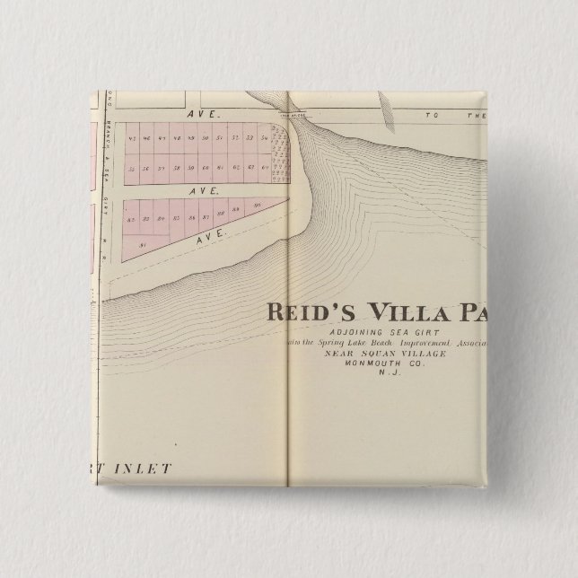 Reid's Villa Park, NJ Button (Vorderseite)