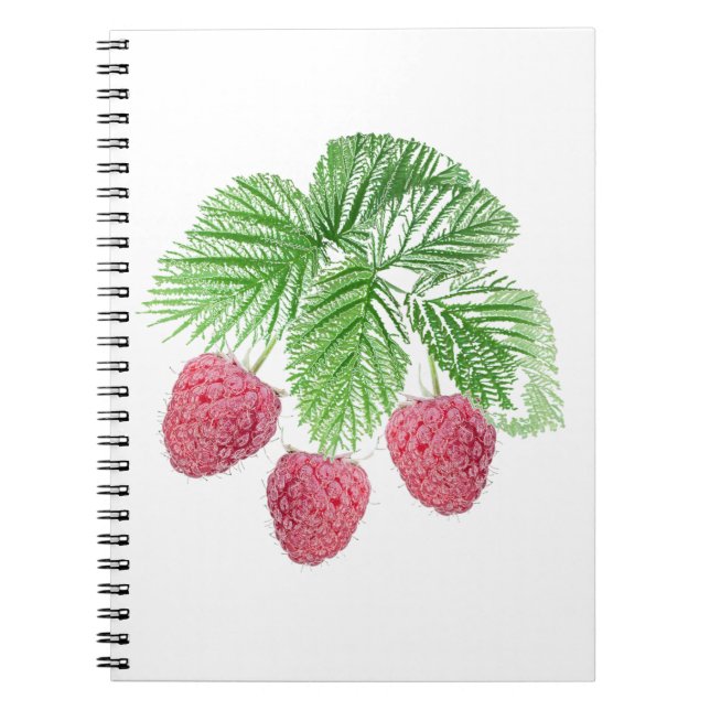 Reif, Beeren, Himbeeren Notizblock (Vorderseite)