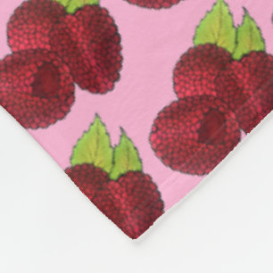 Reif Fresh Summer Red Himbeeren Früchte Berry Fleecedecke