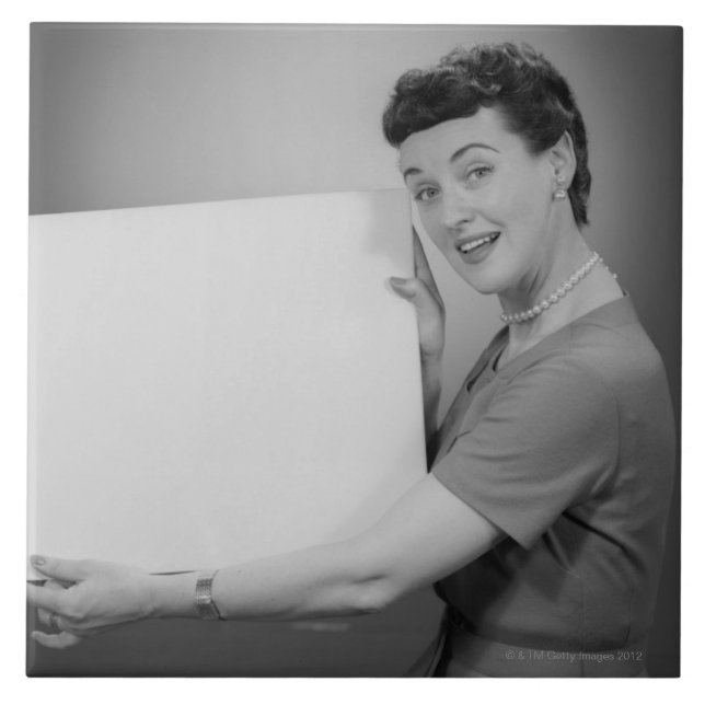 Reife Frau Fliese (Vorderseite)