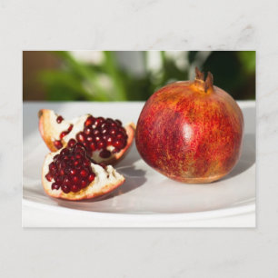 Reife Granatapfel Postkarte