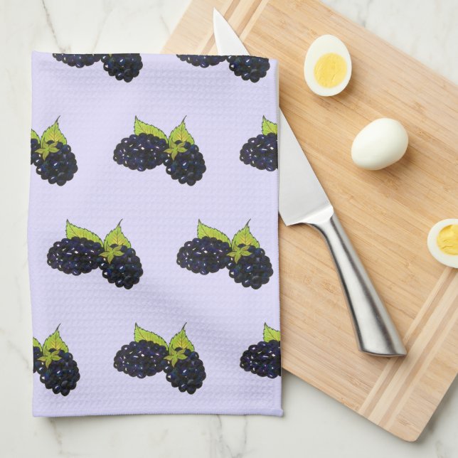Reife Sommer BlackBerry BlackBerry Berry Berries Geschirrtuch (Viertel Falte)
