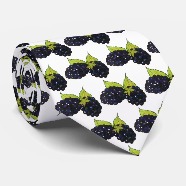 Reife Sommer BlackBerry BlackBerry Berry Berries Krawatte (Gerollt)
