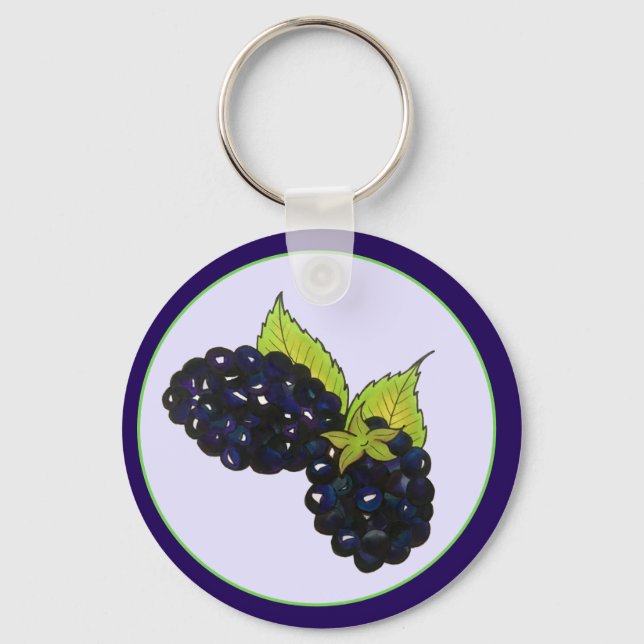 Reife Sommer BlackBerry BlackBerry Berry Berries Schlüsselanhänger (Vorderseite)
