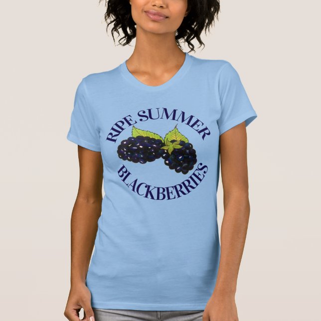 Reife Sommer BlackBerry BlackBerry Berry Berries T-Shirt (Vorderseite)