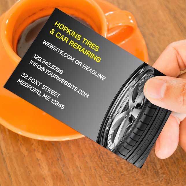 Reifen Auto Reparaturkarte Visitenkarte (Von Creator hochgeladen)