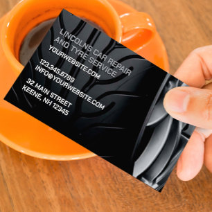 Reifen Auto Reparaturkarte Visitenkarte
