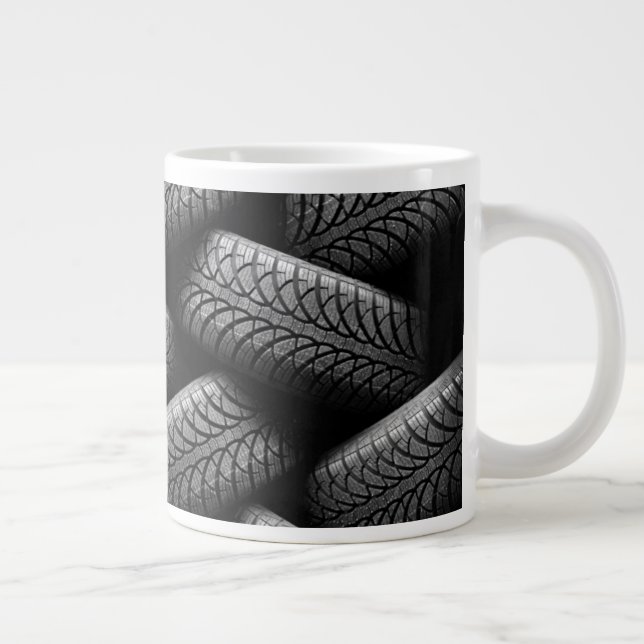Reifen für schwarze Kraftfahrzeuge Jumbo-Tasse (Rechts)