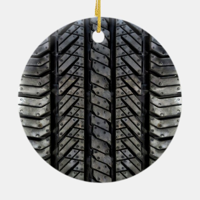 Reifen-Gummiautomobilbeschaffenheits-Dekor Keramik Ornament (Hinten)