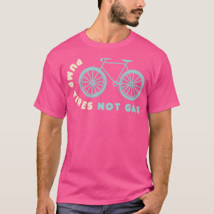 Reifen pumpen, kein Gas, sonniges Fahrrad T-Radfah T-Shirt
