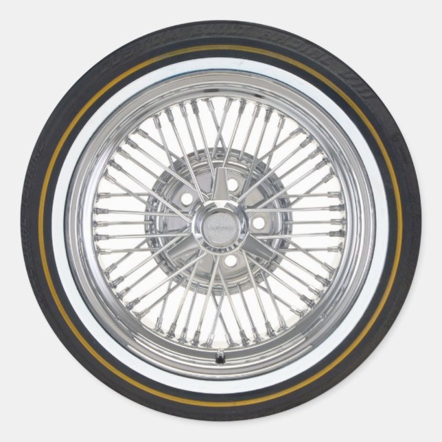 Reifen Runder Aufkleber (Vorderseite)