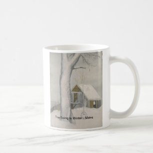 Reifen-Schwingen im Winter - Maine Kaffeetasse