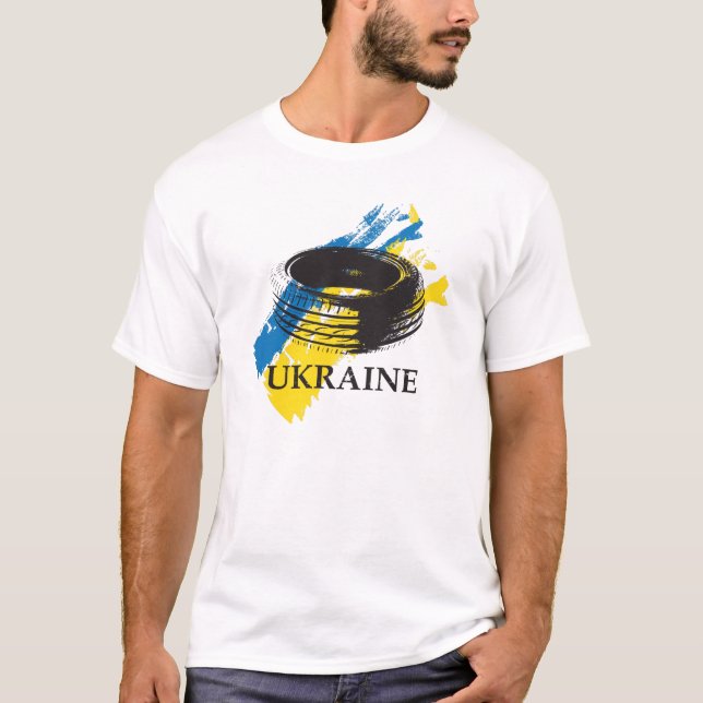 Reifen - Symbol der ukrainischen Revolution von T-Shirt (Vorderseite)