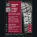Reifenbauweise, Reifenfachgeschäft Flyer<br><div class="desc">Reifenbauweise,  Reifenspezialist Flyer für Ladenwerbung beim Business Card Store.</div>