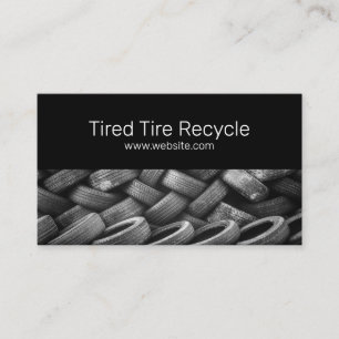 Reifenladen Gerecycelt Auto Visitenkarte