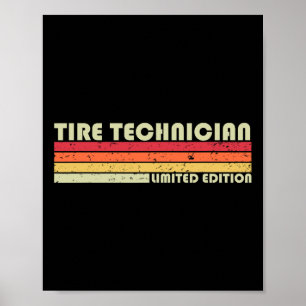 Reifenmonteur Lustiger Job-Titel Beruf Geburtsta Poster