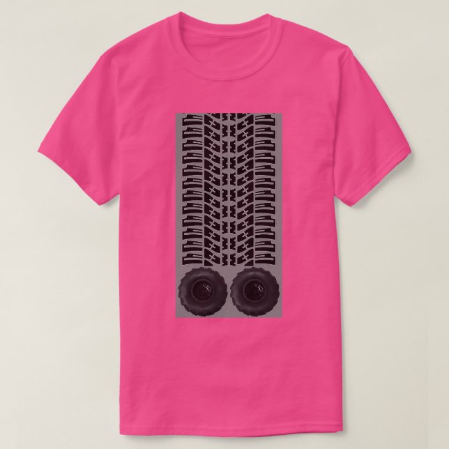 Reifenspuren und einige große Reifen T-Shirt (Design vorne)