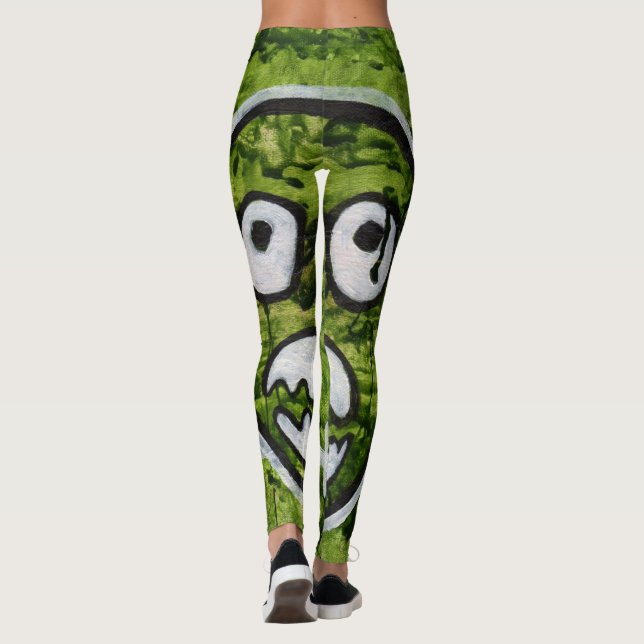 Reifer Peter-Schädel-sonderbare wunderliche Leggings (Rückseite)