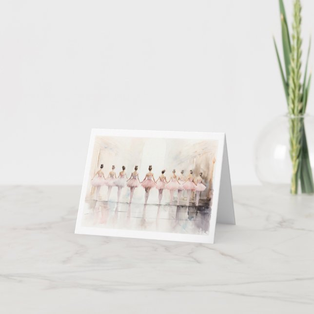 Reihe Ballerinas TanzbLANK Karte (Vorderseite)