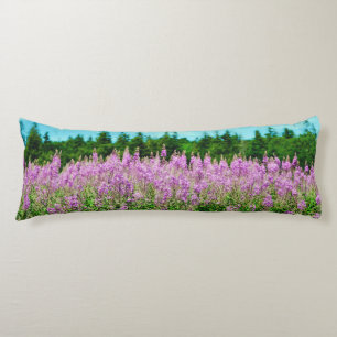 Reihe der Lavendel-Lupinen Seitenschläferkissen