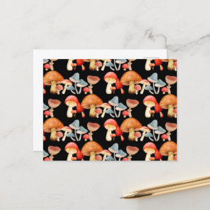 Reihe der Niedlichen Pilzfungi Lover Mykologie Postkarte