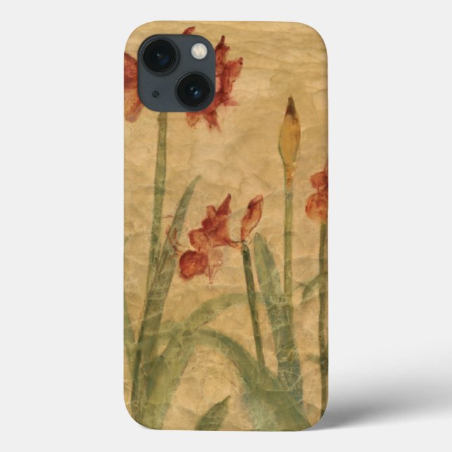 Reihe der roten Amaryllis Case-Mate iPhone Hülle (Rückseite)