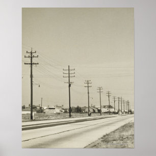 Reihe des Stroms Polen Poster