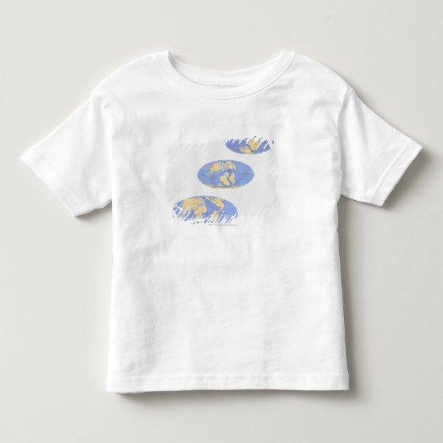 Reihe Illustrationen von Erde Kleinkind T-shirt (Vorderseite)