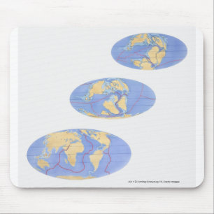 Reihe Illustrationen von Erde Mousepad