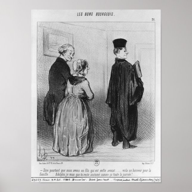 Reihe "Les Bons Bourgeois" Poster (Vorne)