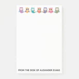 Reihe Niedlicher Pasteleisen Post-it Klebezettel