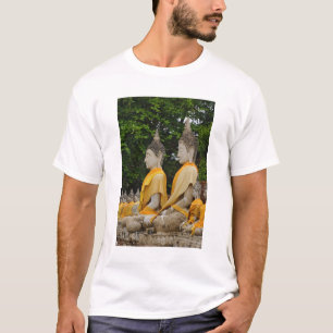 Reihe von Buddha-Statuen, Wat Yai Chaya Mongkol T-Shirt