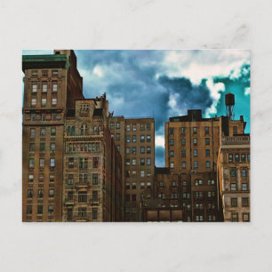 Reihe von Gebäude in New York City Postkarte