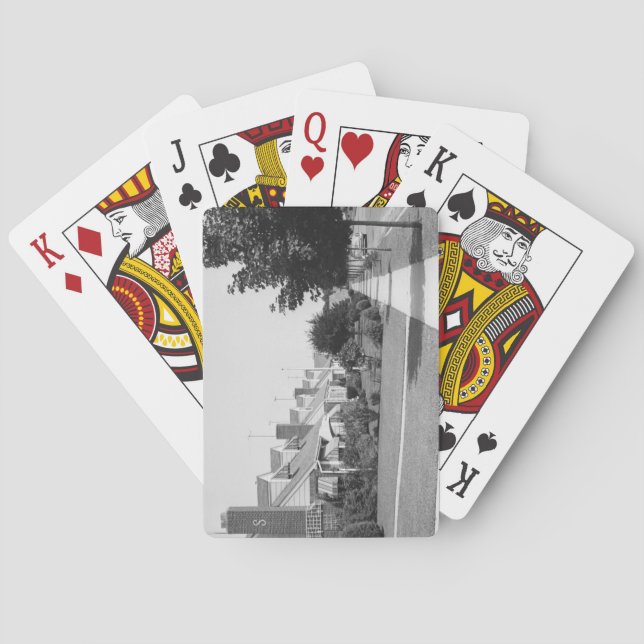Reihe von Häusern Spielkarten (Rückseite)