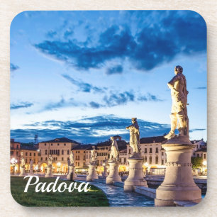 Reihe von illuminierten Statuen in Padova Getränkeuntersetzer