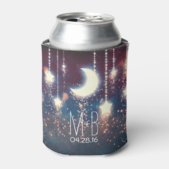 Reihe von Lichtern Nachtstars Moon Dosenkühler (Kanne Vorderseite)