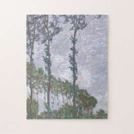 Reihe von Poplars mit Windeffekten von Claude Mone