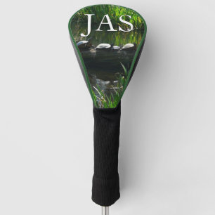 Reihe von Schildkröten Grünes Foto Golf Headcover