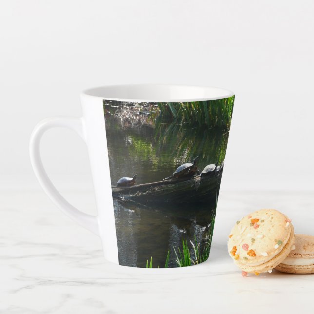 Reihe von Schildkröten Grünes Foto Milchtasse (Beispiel)