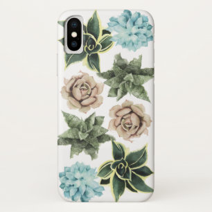 Reihe von Succulents iPhone X Hülle