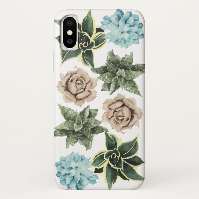Reihe von Sukkulenten Case-Mate iPhone Hülle (Rückseite)